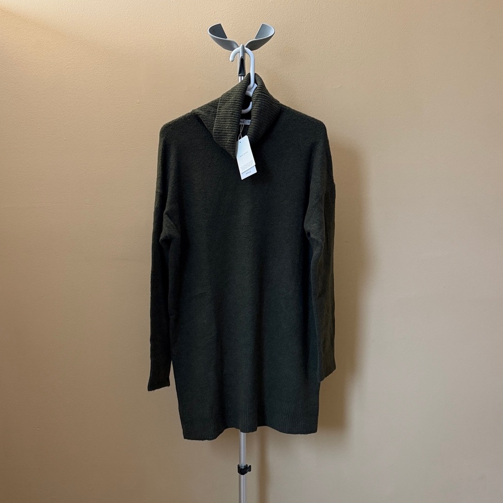 Dark Green Turtleneck Sweater